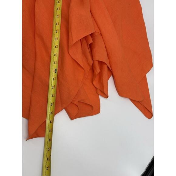 Ralph Lauren Purple Label Linen Asymmetrical Dress Handkerchief Gown Sundress S - Picture 9 of 16